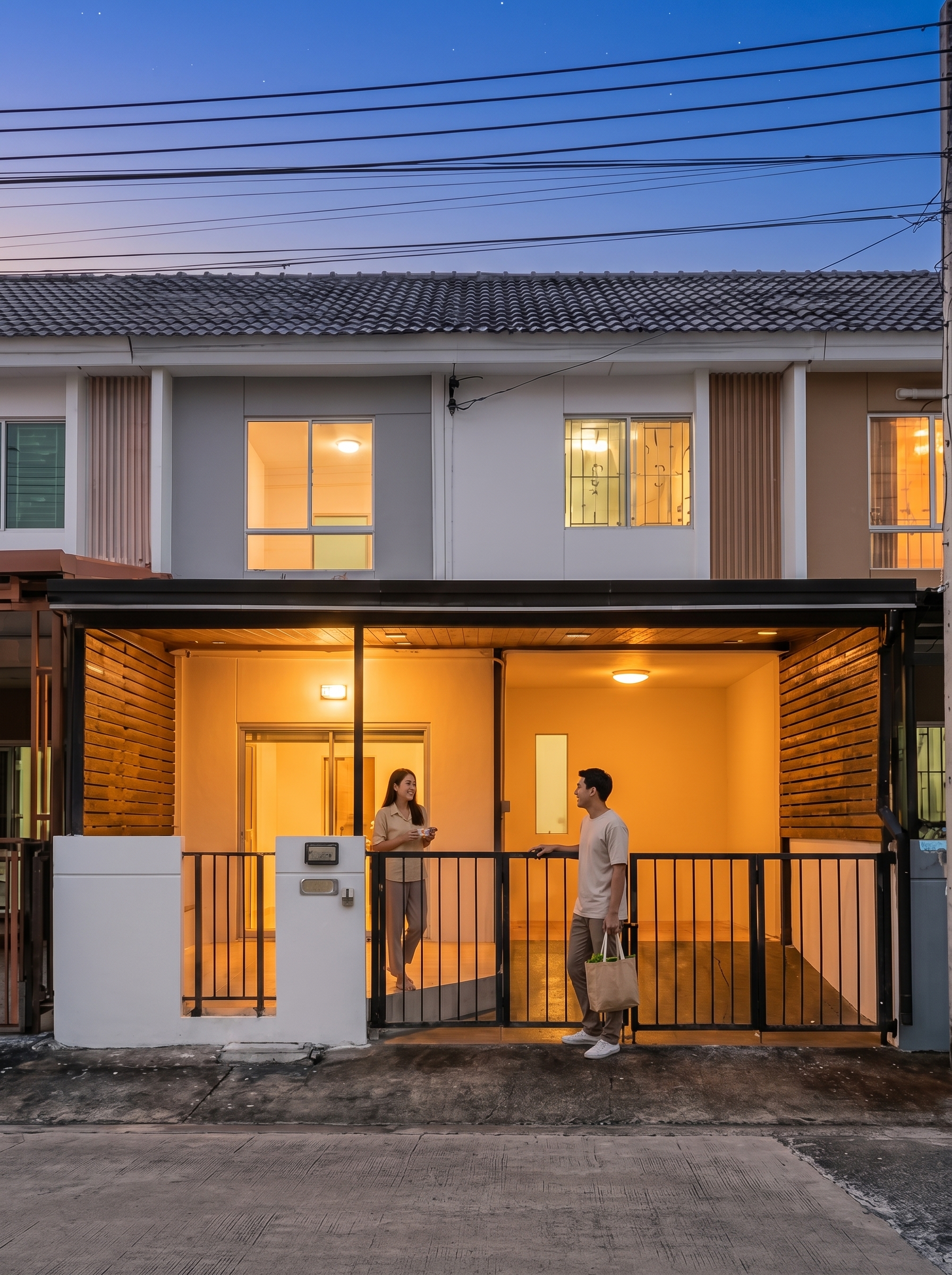 หน้าบ้านพฤกษา 106 บางปู-ตำหรุ